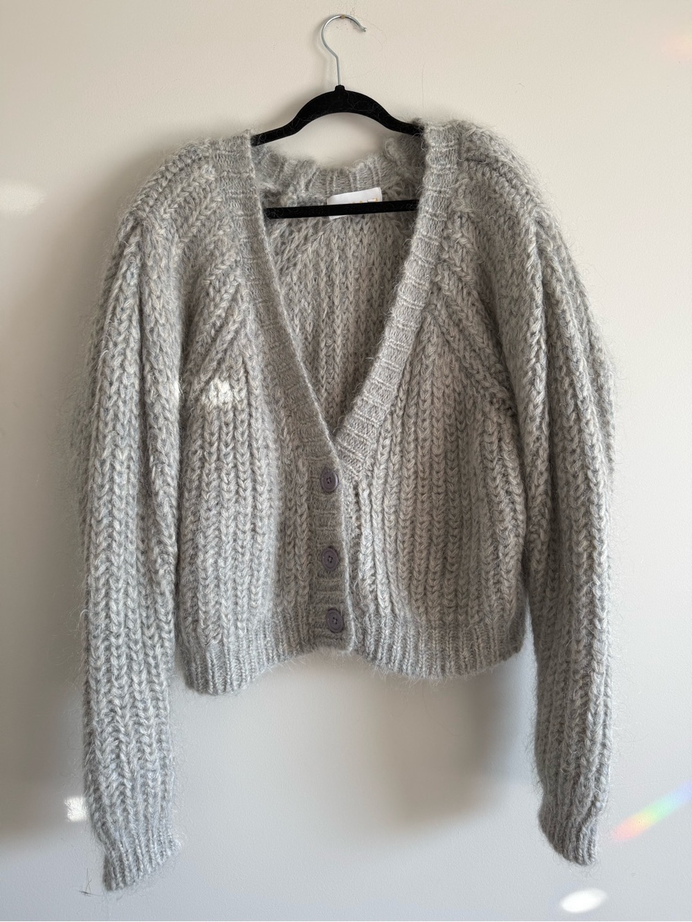 REMAIN Birger Christensen Luna Cardigan | Mohair Chunky Knit